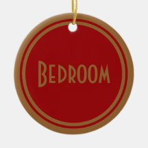 Porte de chambre à coucher d'art déco décoration de noël