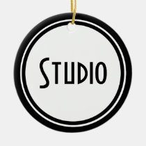 Porte de studio d'art déco ornements