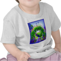 Porte florale pourpre avec le chien t-shirts
