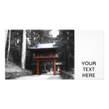Porte japonaise antique carte avec photo