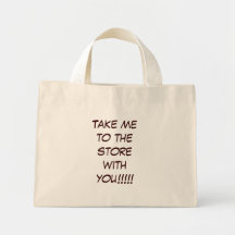 Portez-moi au magasin avec vous ! ! ! ! ! sacs en toile