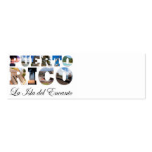 Porto Rico La Isla Del Encanto Modèles De Cartes De Visite