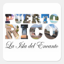 Porto Rico La Isla Del Encanto Collage/montage Adhésif