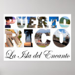 Porto Rico La Isla Del Encanto Collage Posters