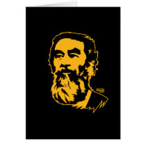 Portrait barbu de Saddam Hussein cartes
