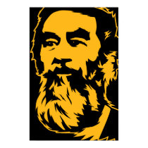 Portrait barbu de Saddam Hussein posters