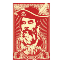 Portrait barbu de Saddam Hussein posters