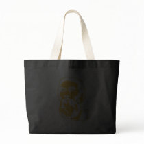 Portrait barbu de Saddam Hussein sacs