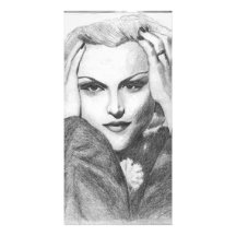 Portrait d'actrice cartes avec photo