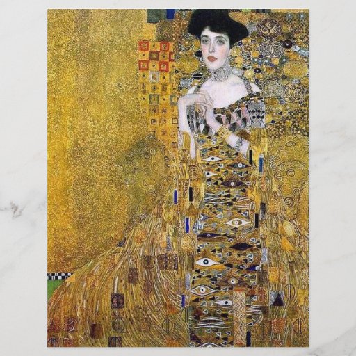 Portrait d'Adele Bloch-Bauer par Gustav Klimt Prospectus Personnalisés