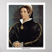 Portrait de 5ème épouse de Catarina Howard du Roi  Posters