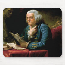 Portrait de Benjamin Franklin Tapis De Souris