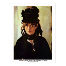 Portrait de Berthe Morisot Carte Postale