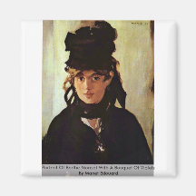 Portrait de Berthe Morisot Aimants Pour Réfrigérateur