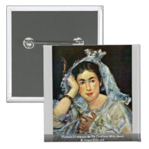 Portrait de capot de Marguerite De Conflans With Pin's Avec Agrafe