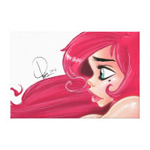 Portrait de cerise toile tendue