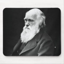 Portrait de Charles Darwin Tapis De Souris