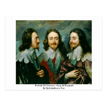Portrait de Charles I, roi d'Angleterre Carte Postale