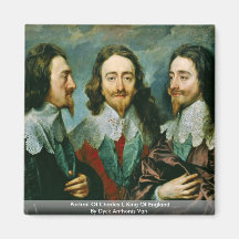 Portrait de Charles I, roi d'Angleterre Magnets Pour Réfrigérateur