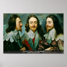 Portrait de Charles I, roi d'Angleterre Posters