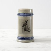 Portrait de cheval tasse à café