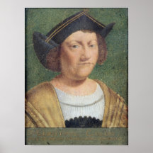 Portrait de Christophe Colomb Affiche