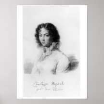 Portrait de Constanze Mozart 1828 Affiche