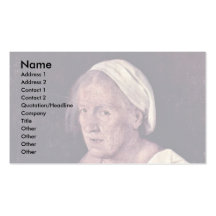 Portrait de dame âgée par Giorgione Cartes De Visite Professionnelles