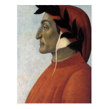 Portrait de Dante Carte Postale
