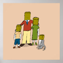 Portrait de famille de Burbs Posters