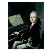 Portrait de Graf Firmian de Karl au piano Cartes Postales