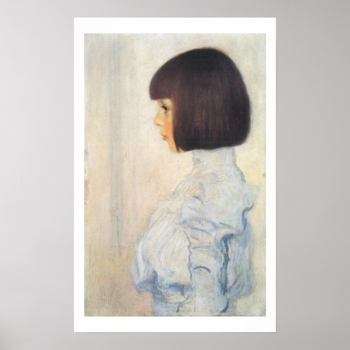 Portrait de Gustav Klimt de Helene Klimt Affiche