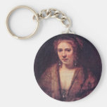 Portrait de Hendrickje Stoffels par Rembrandt Porte-clef