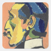 Portrait de Horace Brodsky (1885-1969) (en pastel  Stickers Carrés