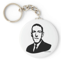 Portrait de HP Lovecraft porte-clés
