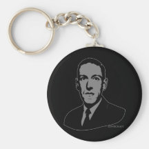 Portrait de HP Lovecraft Porte-clefs