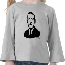 Portrait de HP Lovecraft t-shirts