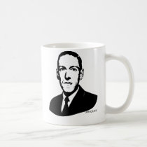 Portrait de HP Lovecraft tasses