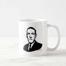 Portrait de HP Lovecraft tasses