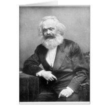 Portrait de Karl Marx Carte