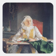 Portrait de Madame Antoine Crozat, 1741 Autocollant Carré
