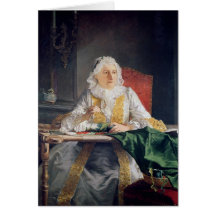 Portrait de Madame Antoine Crozat, 1741 Cartes De Vœux