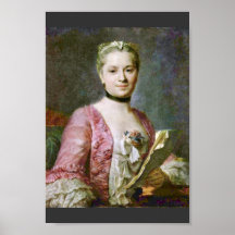 Portrait de Madame By Maurice Quentin de La Tour ( Affiches