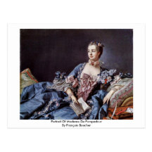 Portrait de Madame de Pompadour Carte Postale