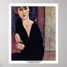 Portrait de Madame Reynouard By Modigliani Amedeo Affiches