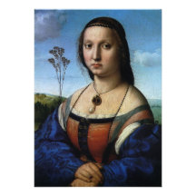 Portrait de Maddalena Doni par Raphael ou Raffaell Faire-part