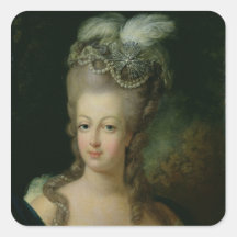 Portrait de Marie-Antoinette Autocollants Carrés