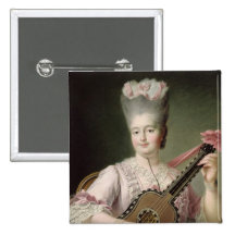 Portrait de Marie-Clothilde de la France Badge Avec Épingle