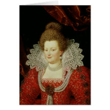 Portrait de Marie de Medici Carte De Vœux