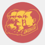 Portrait de Marx Lénine Mao Adhésif